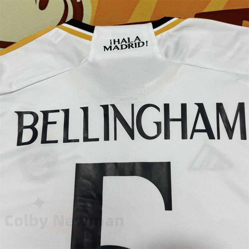 Rmcf/Soccer Jersey/Fans Version/Home Kit/Bellingham #5/White/Short Sleeves