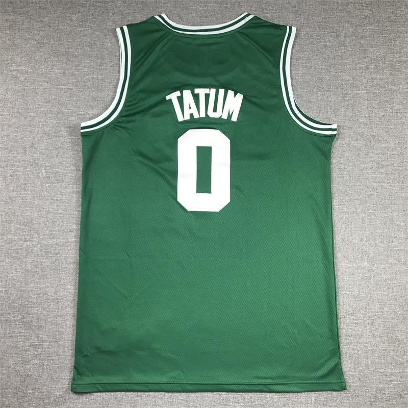 Jayson Tatum Stitched Basketball Jersey Green