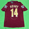 Nike 0506 Arsenal Commemorative Retro Red Short Sleeve Top HENRY No.14 Soccer Jerseys Quick Drying