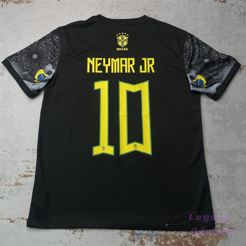 24 25 Brazil National Team Short Sleeve Training Jersey 10 Neymar JR Soccer Jersey