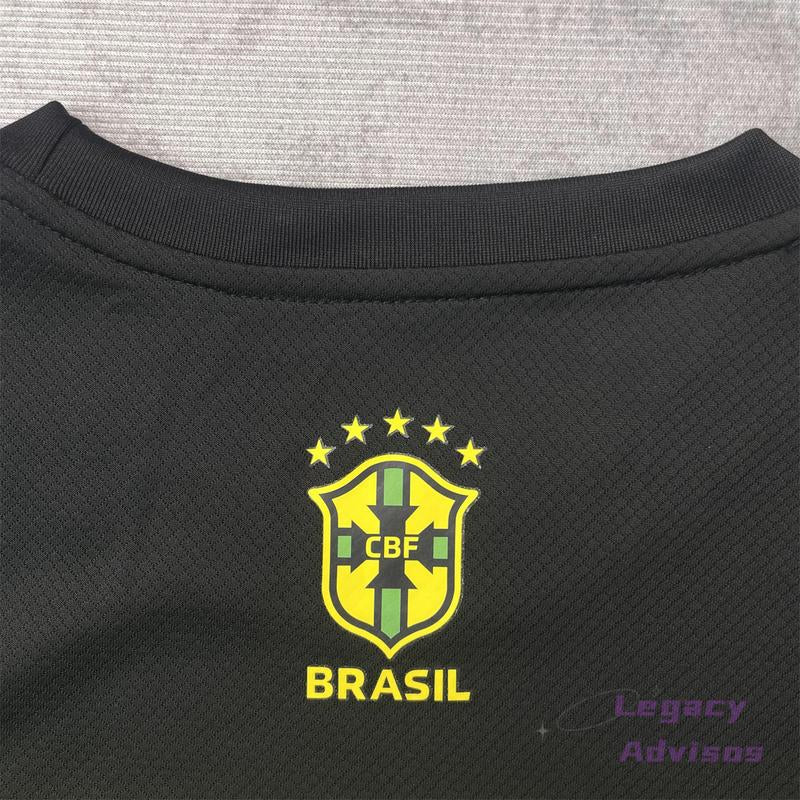 24 25 Brazil National Team Short Sleeve Training Jersey 10 Neymar JR Soccer Jersey